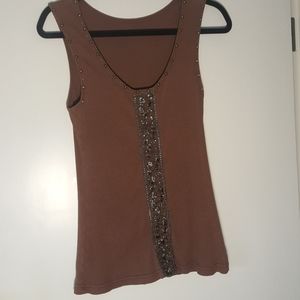 Beautiful beaded and studded tank top